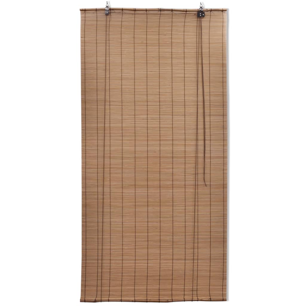 Brown Bamboo Roller Blinds 47.2" x 86.6" 241329 - nybusiness