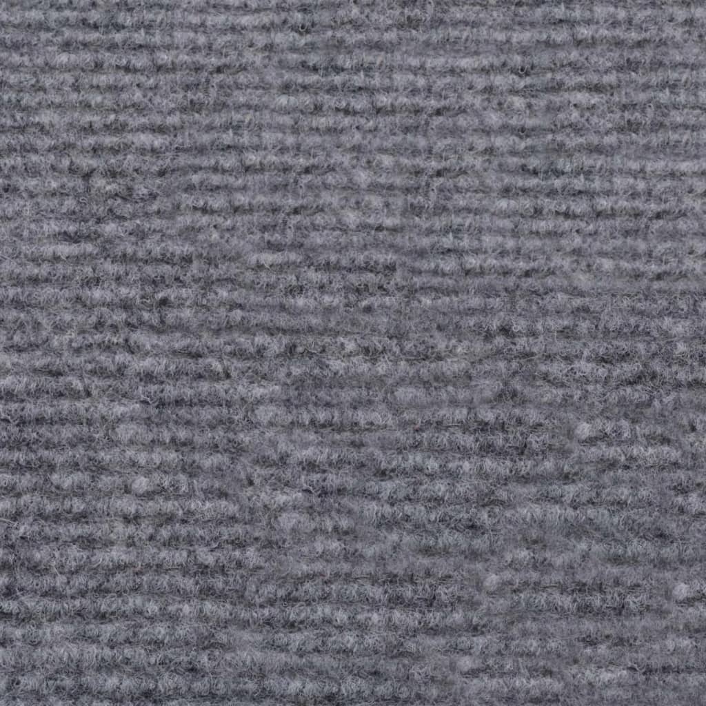 vidaXL Exhibition Carpet Rib 6.6'x32.8' Gray 30070