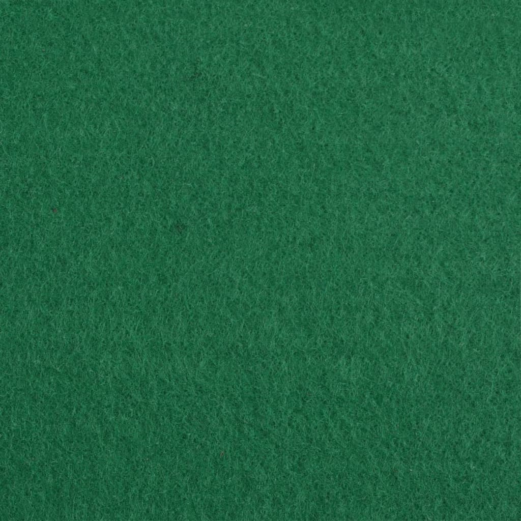 vidaXL Exhibition Carpet Plain 3.3'x78.7' Green 30077