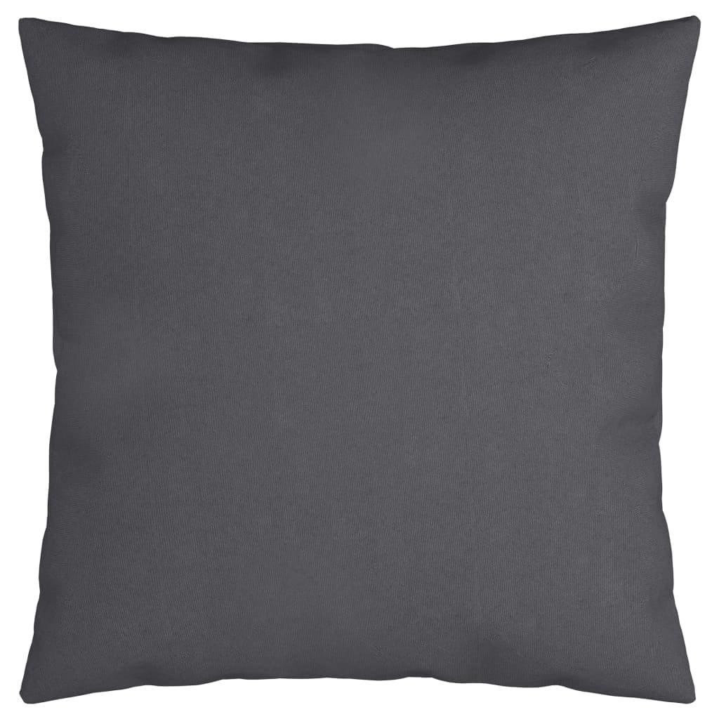 vidaXL Throw Pillows 4 pcs Anthracite 15.7"x15.7" Fabric 314323