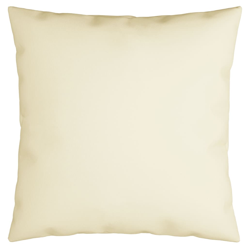 vidaXL Throw Pillows 4 pcs Cream 15.7"x15.7" Fabric 314325
