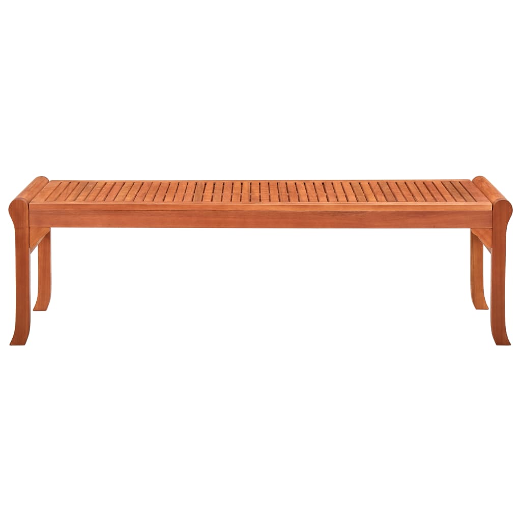 vidaXL 3-Seater Patio Bench 59.1" Solid Eucalyptus Wood 315276