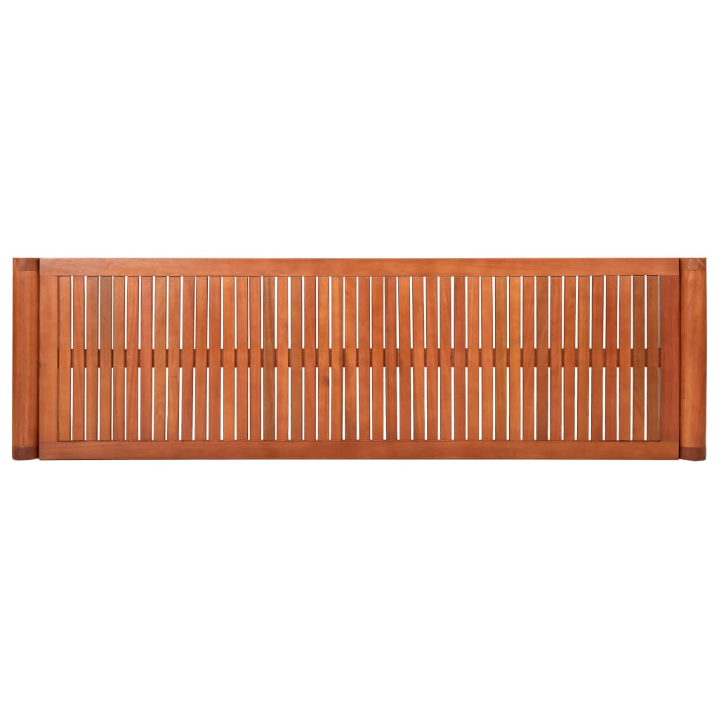 vidaXL 3-Seater Patio Bench 59.1" Solid Eucalyptus Wood 315276
