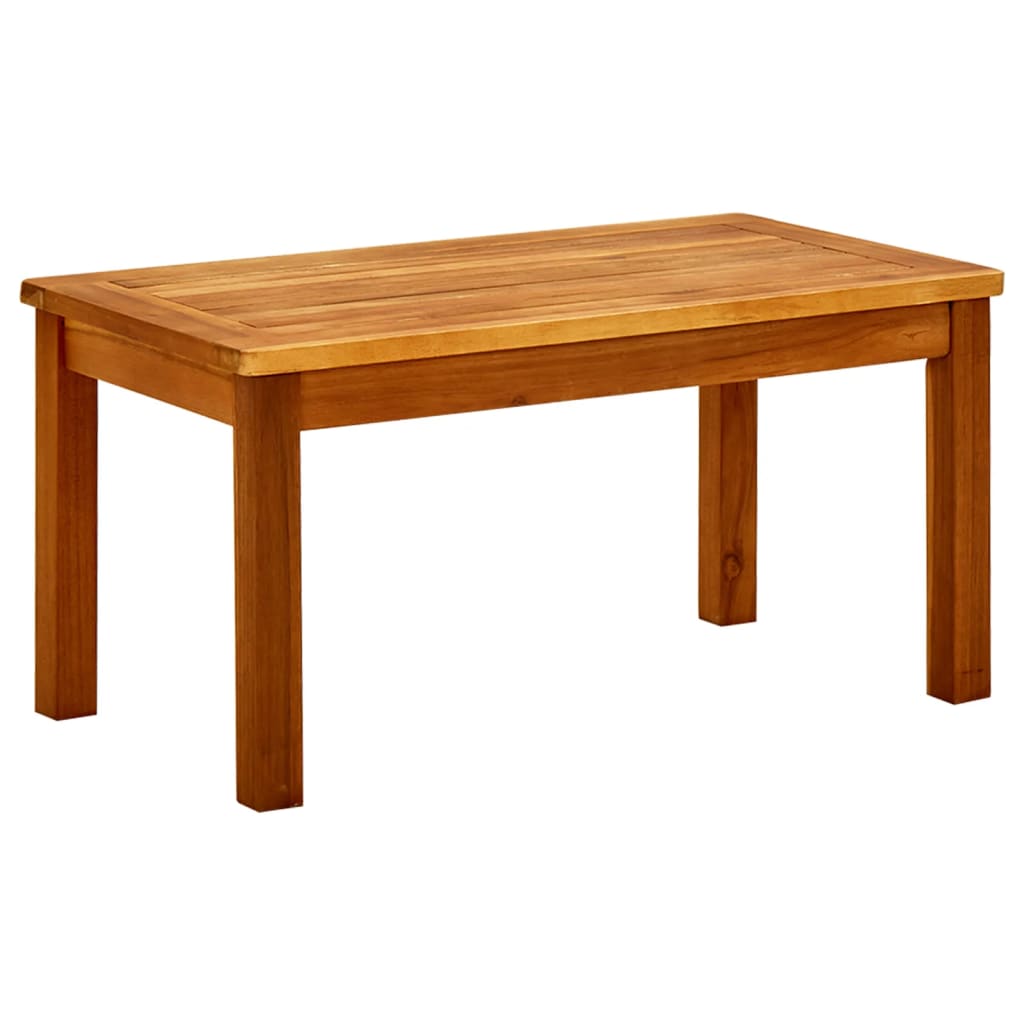 vidaXL Patio Coffee Table 27.6"x15.7"x14.2" Solid Acacia Wood 316399
