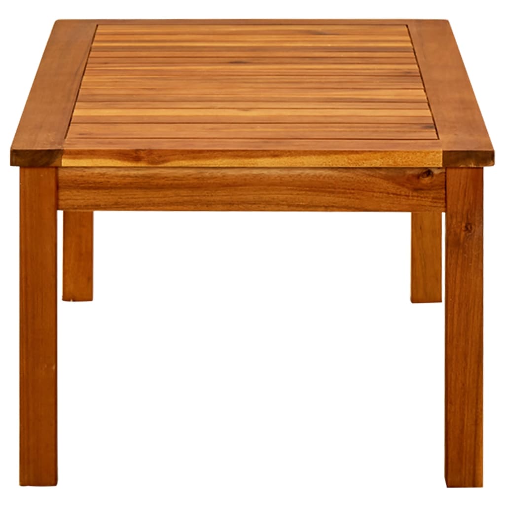 vidaXL Patio Coffee Table 35.4"x19.7"x14.2" Solid Acacia Wood 316400