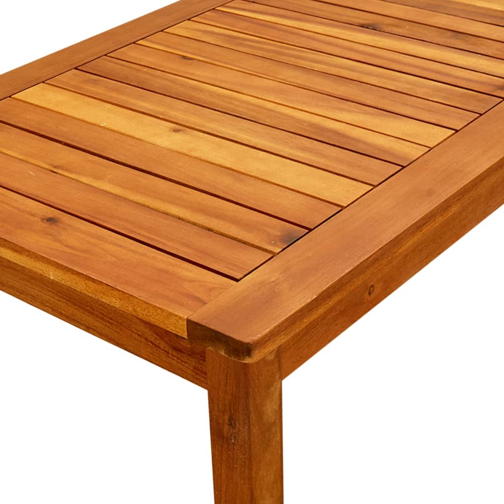 vidaXL Patio Coffee Table 35.4"x19.7"x14.2" Solid Acacia Wood 316400