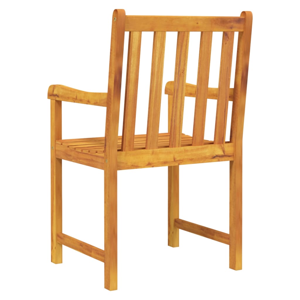 vidaXL Patio Chairs 2 pcs Solid Acacia Wood 316609