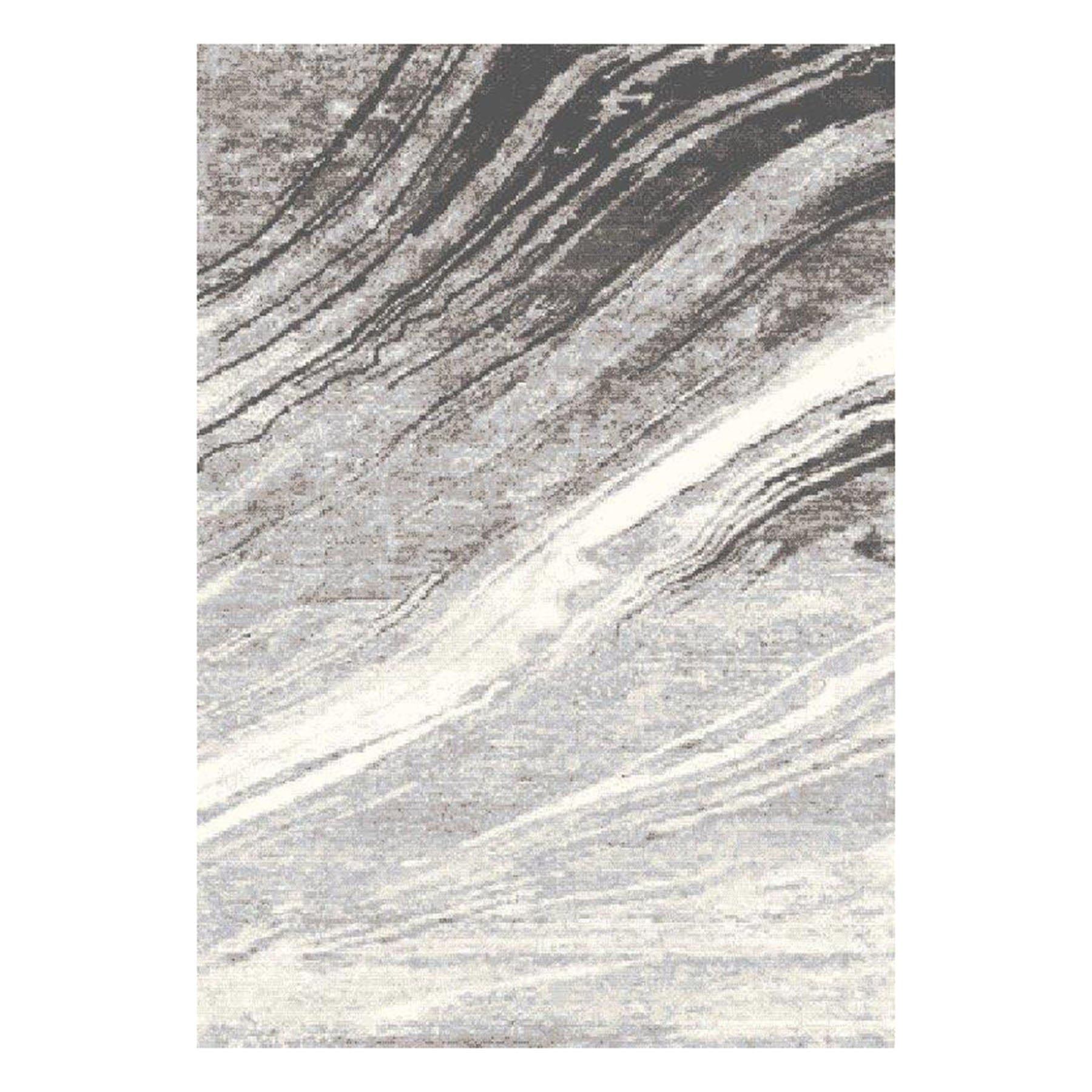 (A477) Raymond Neutral Abstract Area Rug, 8x10 - nybusiness