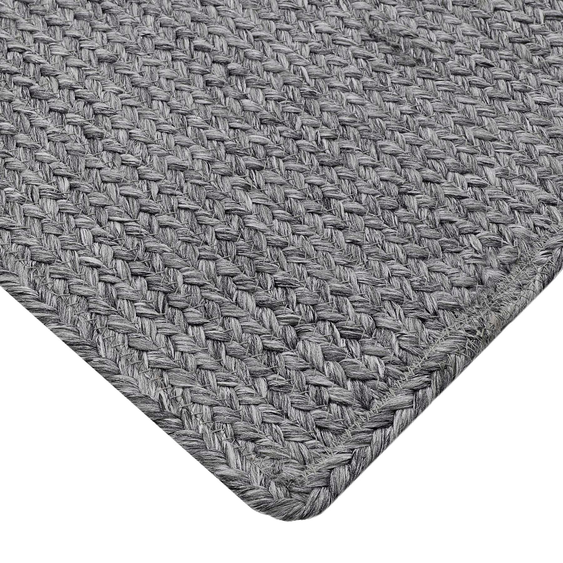 (D518) Heathered Grey Area Rug, 5x7 - nybusiness